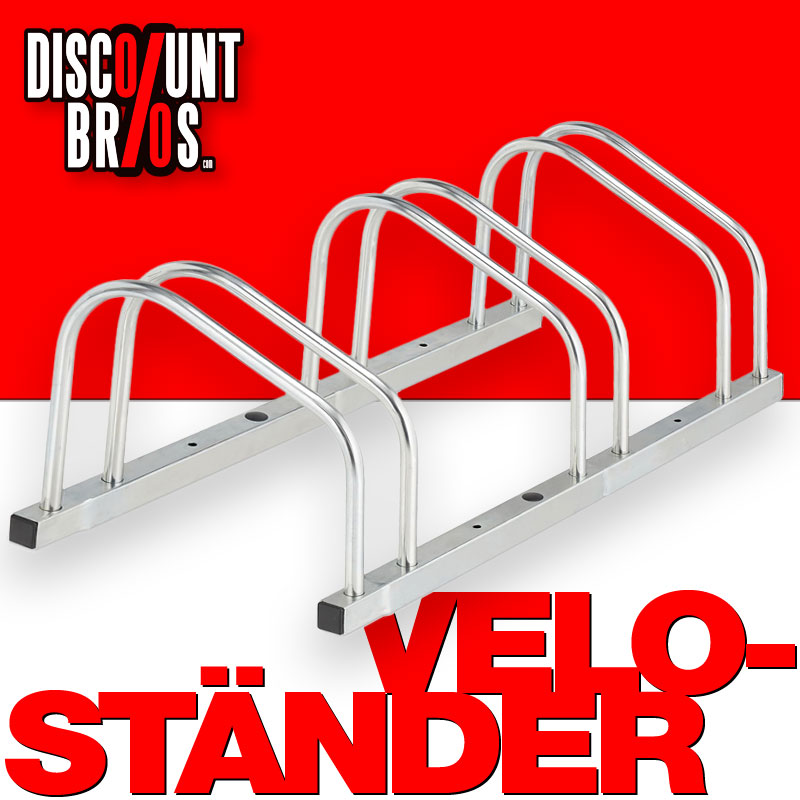 3-er VELOSTÄNDER Modern verzinkter Fahrradständer bis 5 cm Reifenbreite