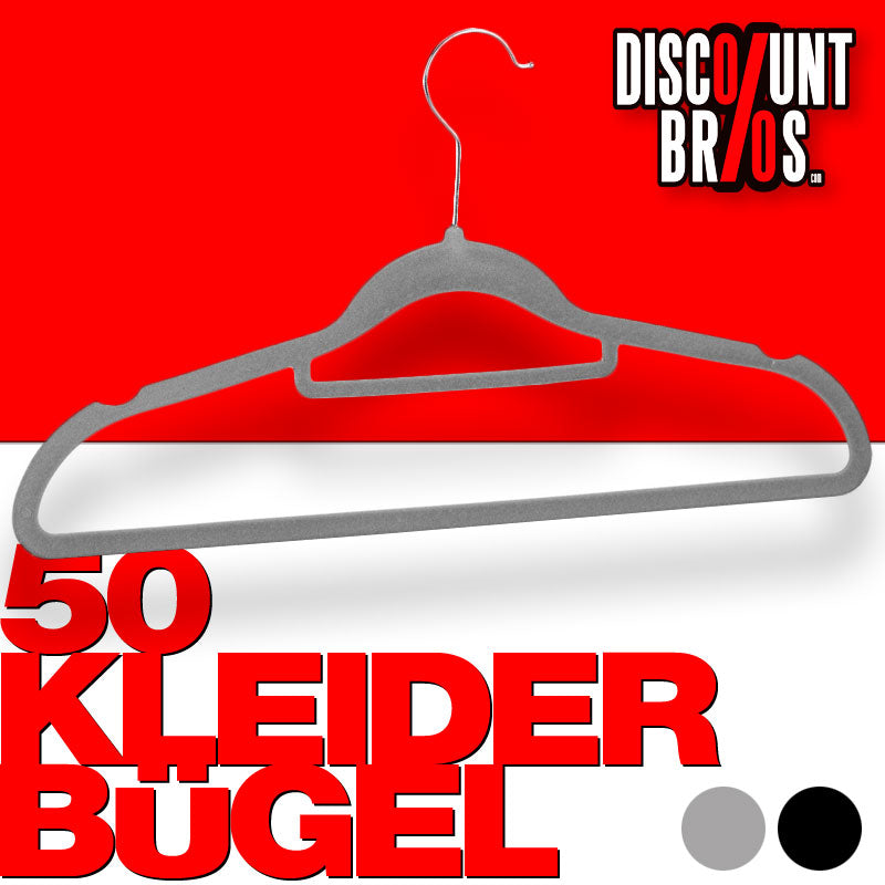Samt Kleiderbügel VELOUR Wäschebügel 50er Set