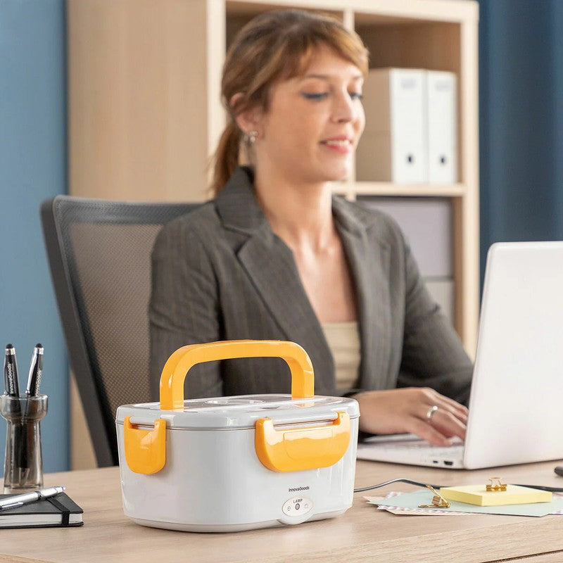 NEU Elektrische Edelstahl LUNCHBOX für Autos und Büro von InnovaGoods® 60W 220/12Volt