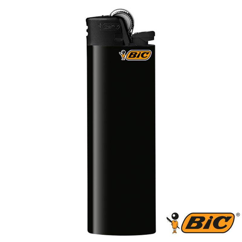 10 Stk. BIC® Einwegfeuerzeug MAXI FEUERZEUG Reibrad "All Black" SCHWARZ