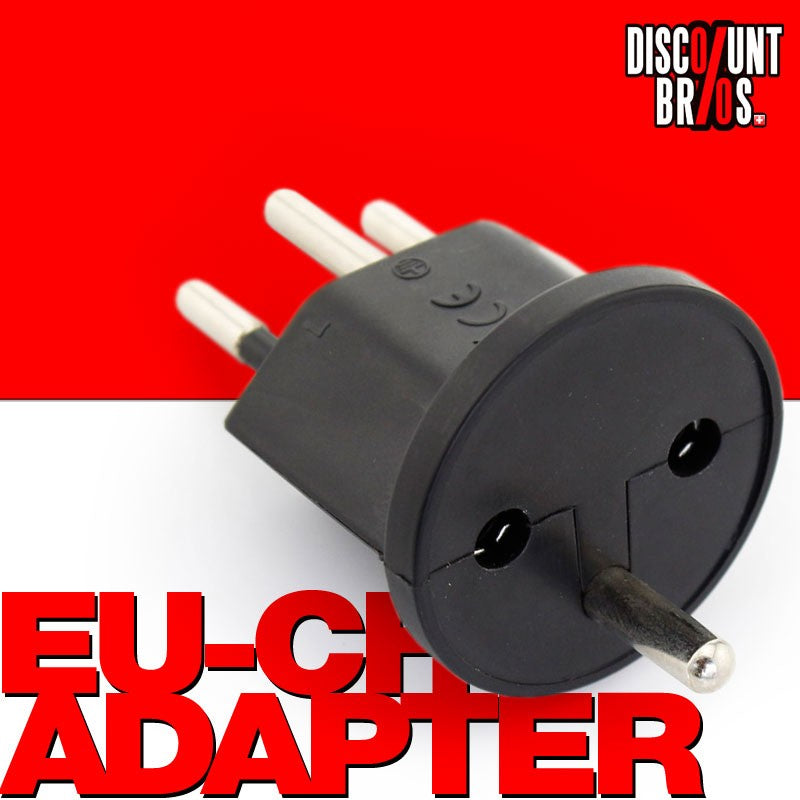 420 × Permanent Fix-Adapter Stecker SCHUKO (Typ F CEE 7) zu Schweiz (T12) 3-polig teilisoliert