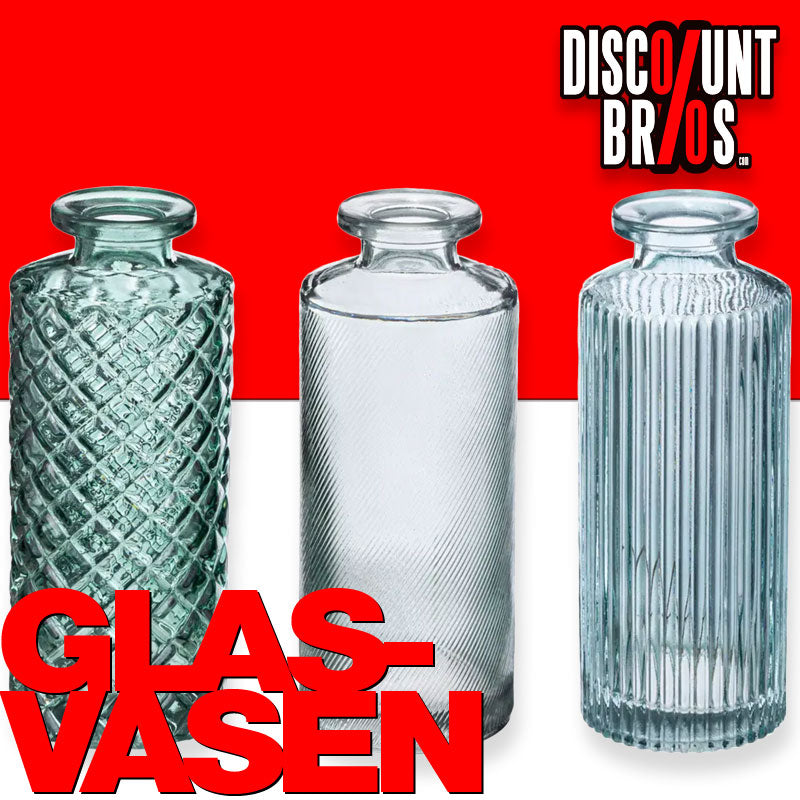 Flasche GLASVASEN in 3 Varianten von Atmosphera