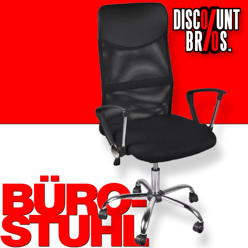 MESH Malatec Bürostuhl BÜRO-STUHL Schwarz