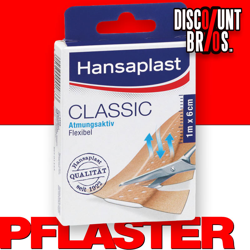 Wundpflaster Classic HANSAPLAST PFLASTER 10 Stück zum Zuschneiden 10×6cm