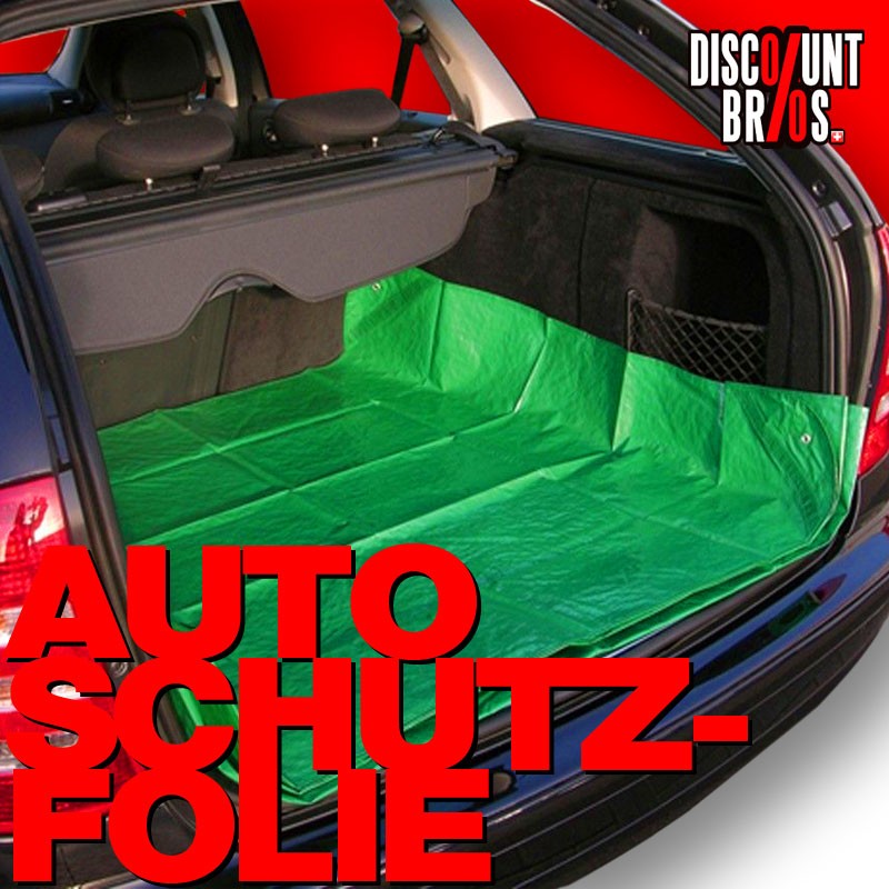 Gewebeplane KOFFERRAUMSCHUTZFOLIE Autoschonfolie Blache mit Ösen 180×125cm