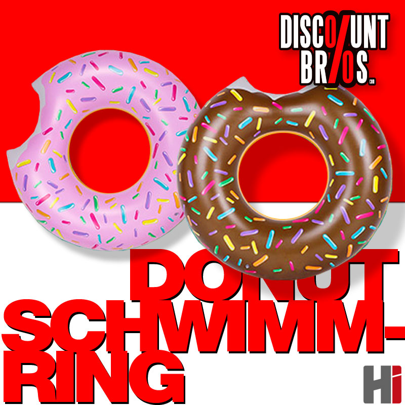 Donut Design SCHWIMMRING Luftmatratze Wasserliege Ø90