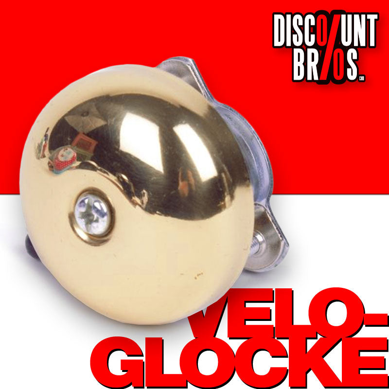 Retro VELOGLOCKE Fahrradklingel Fahrradglocke KUPFER MESSING Ø50mm
