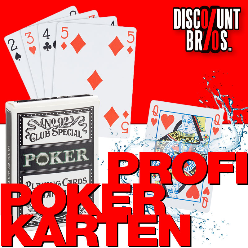 Wasserfeste PROFI Jasskarten POKERKARTEN Kartenspiel Kartendeck Spielkarten Kunststoff